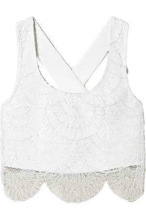 Twin-Set Top con capa de organza