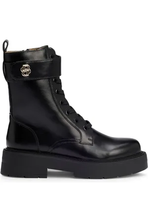 HUGO BOSS Botas con placa del logo