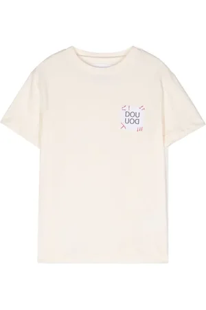 DOUUOD KIDS Camiseta con parche del logo