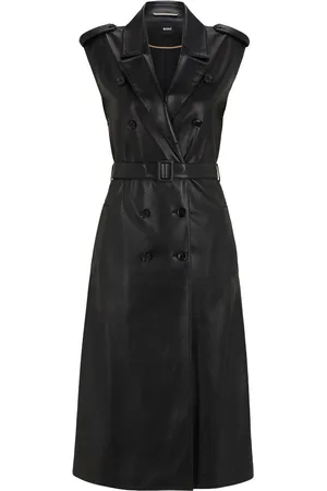 HUGO BOSS Vestido midi con doble botonadura