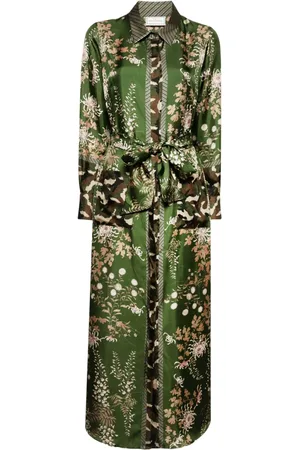 PIERRE-LOUIS MASCIA Vestido largo con estampado floral