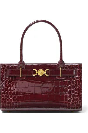 VERSACE Bolso shopper Medusa 95 con efecto de piel de cocodrilo