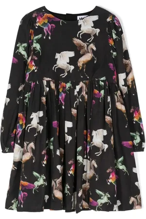 Molo Vestido con estampado Cocos Flying Pegasus
