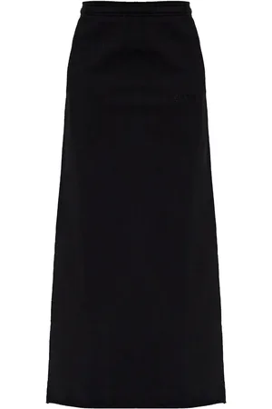 Vetements Falda de tejido jersey con logo bordado