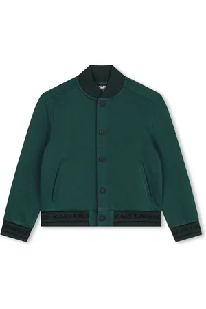 Karl Lagerfeld Chaqueta bómber con logo bordado