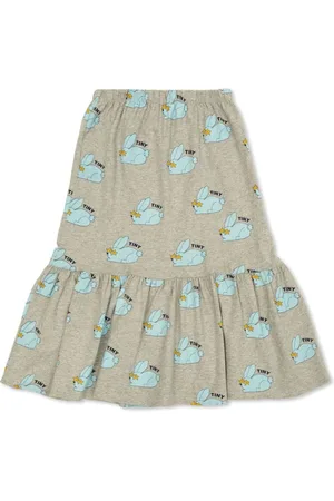 Tiny Cottons Falda con peplum y logo de conejo