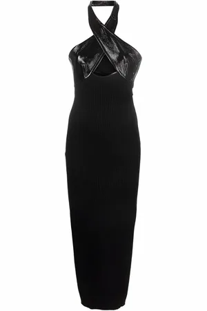Courrèges Vestido midi con aberturas