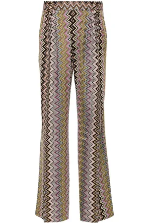 Missoni Pantalones con motivo en zigzag