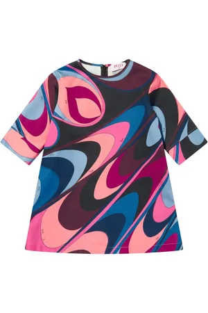 PUCCI Junior Vestido con estampado abstracto
