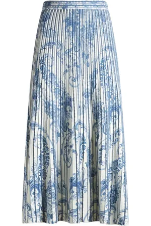 Etro Falda midi con motivo de cachemira