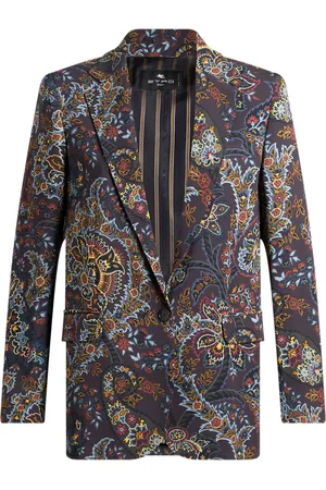 Etro Blazer con estampado de cachemira