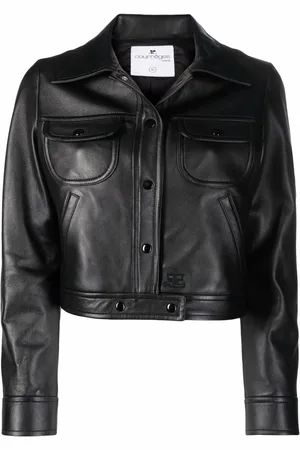 Courrèges Chaqueta corta de piel de borrego