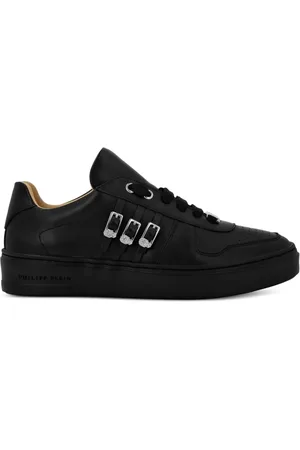 Philipp Plein Zapatillas con aplique de calavera