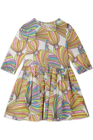 Stella McCartney Vestido con arcoíris estampado