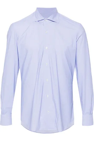 MAZZARELLI Camisa con motivo pied de poule
