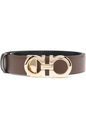 Salvatore Ferragamo Cinturón Gancini reversible