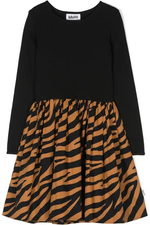 Molo Vestido acampanado Casie con motivo de cebra