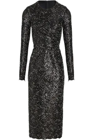 Giambattista Valli Vestido midi con lentejuelas