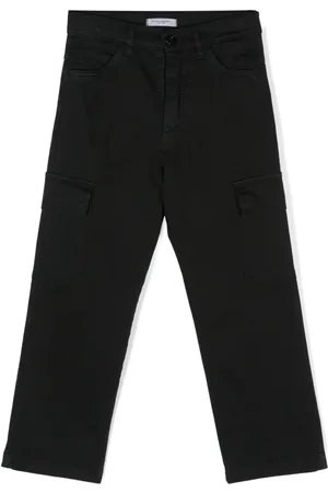 Paolo Pecora Pantalones cargo con etiqueta del logo
