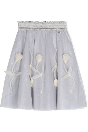 MONNALISA Falda de tul con detalle de purpurina