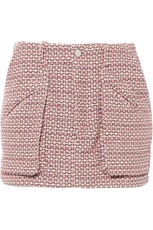 AMIRI Falda corta de tweed