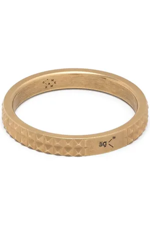 Le Gramme 18kt yellow gold guilloché ring