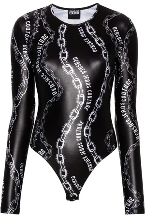 VERSACE Body con estampado Chain Couture