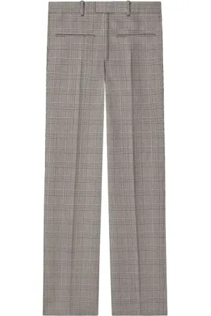 Courrèges Pantalones rectos con estampado príncipe de Gales