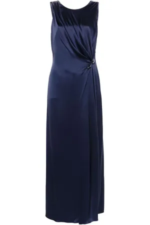 Giorgio Armani Vestido largo con detalle de strass