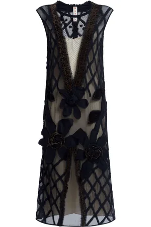 Marni Vestido con aplique floral