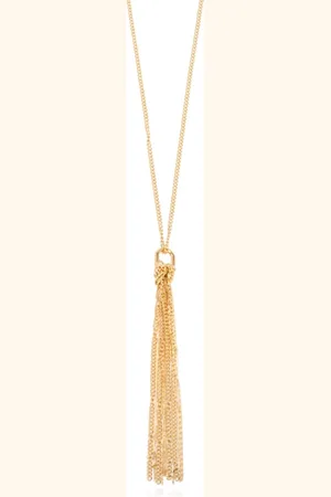 Saint Laurent Collar Cassandre con borla