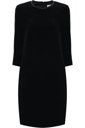 PESERICO SIGN Vestido midi con aplique de cuentas