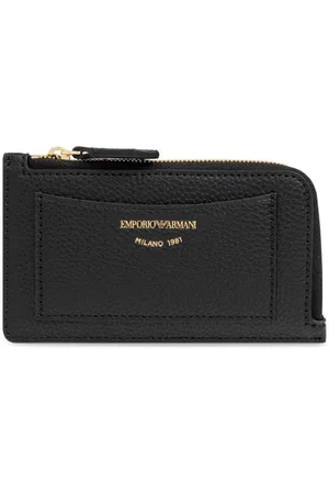Emporio Armani Cartera con logo en relieve
