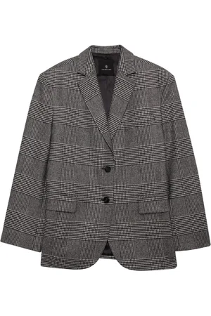 ANINE BING Blazer Quinn a cuadros