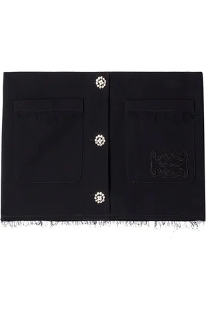 OFF-WHITE Falda corta con logo bordado