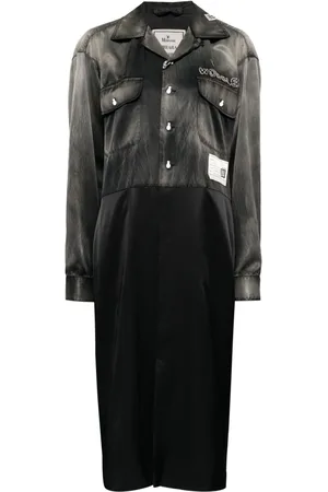 Maison Mihara Yasuhiro Vestido camisero bowling