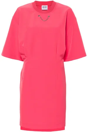 Moschino Vestido midi con detalle de cadena