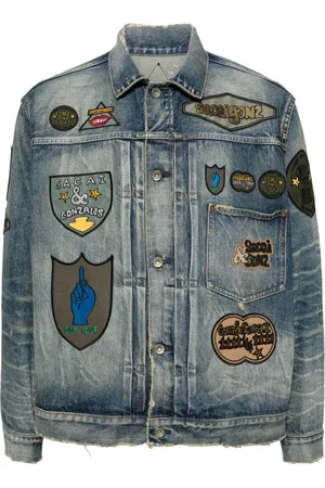 SACAI Chaqueta vaquera con detalle de parches