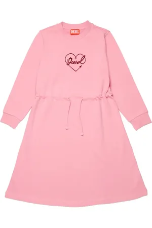 Diesel Vestido con estampado de corazones