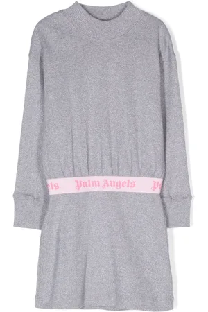 Palm Angels Vestido con logo en la cinturilla