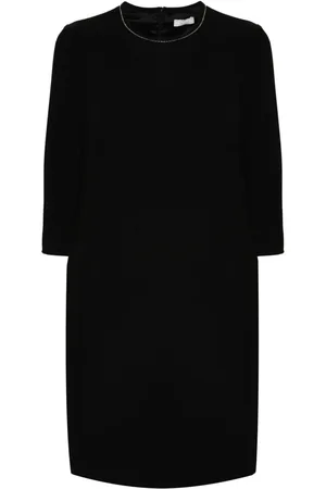 PESERICO SIGN Vestido midi con aplique de cuentas