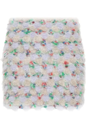 BLUMARINE Falda corta de bouclé