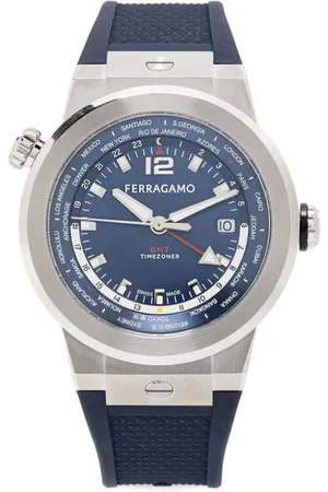 Salvatore Ferragamo Reloj F-80 WorldTime de 43 mm