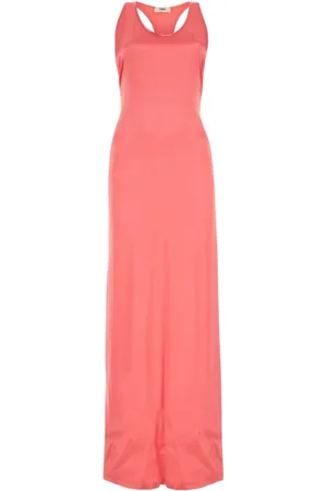 Fendi Vestido largo con escote en V