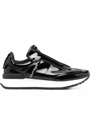 Courrèges Zapatillas con acabado brillante