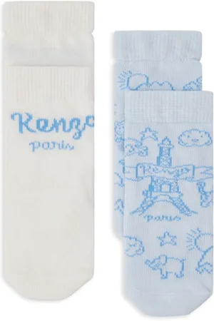 Kenzo Pack de dos pares de calcetines con logo