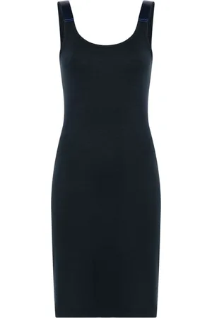 Helmut Lang Vestido corto de canalé fino