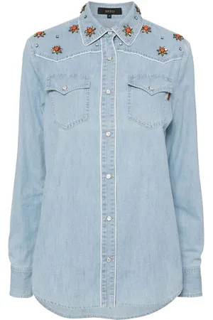 Gucci Camisa vaquera con canesú con apliques