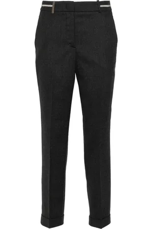 PESERICO SIGN Pantalones con ribete Punto Luce
