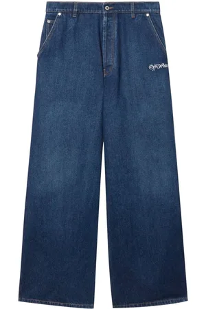 OFF-WHITE Vaqueros con logo bordado